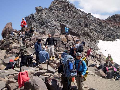 The Crowd at Camp Muir