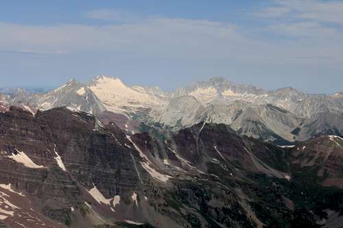 View from Pyramid Peak, Colorado
