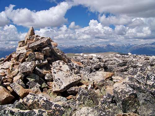 Looking Southwest from summit cairn