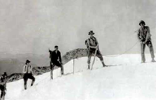 Early Climbers on the Comox Glacier