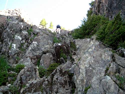 Climbing up to Lone Tree Pass