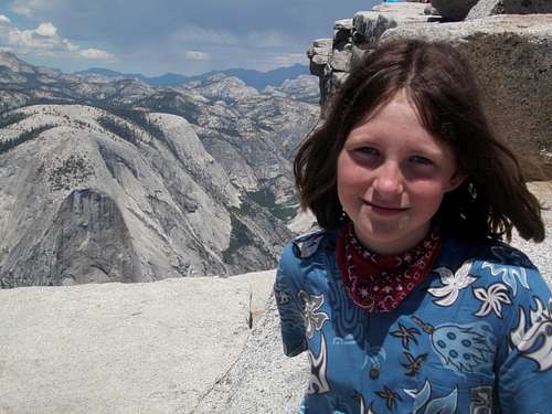 11 and on the summit of Half Dome...Sweet!