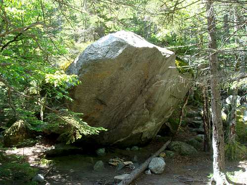 Boulder in the Great Gulf