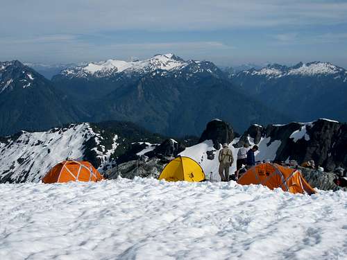 Our Camp on the Sulphide Glacier
