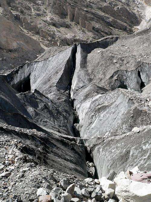 Crevasse at Baltoro Glacier