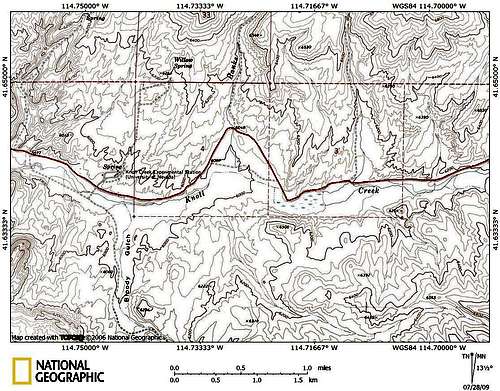 Knoll Mountain access route (2/3)