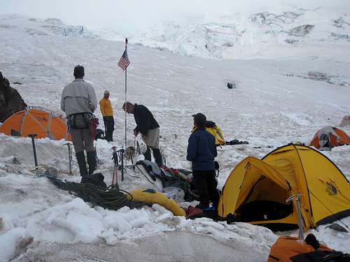 Our Campsite at Camp Schurman
