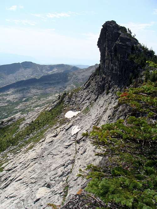 From ridge to Hunt Peak