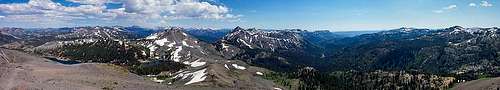 Folger Peak Summit Panorama