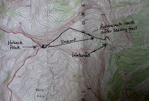 Route Topo-- Hoback Peak