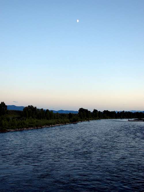 Sunset on the Snake River