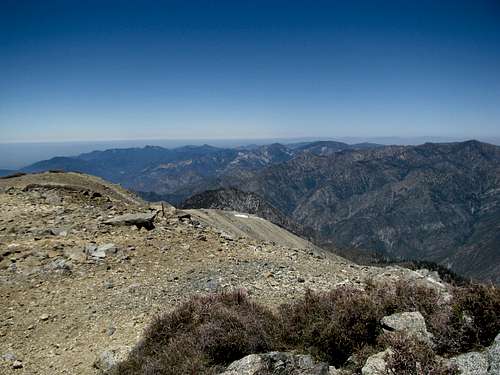 West towards the Pacific from West Baldy