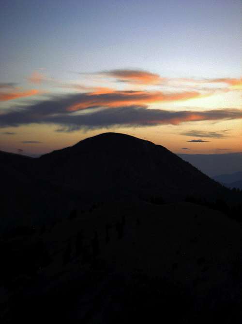 Mt Baldy at Sunset