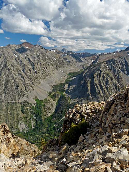 Over Lundy Canyon from Mt. Olsen