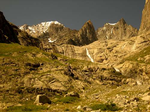 On the way in the Mont Blanc area