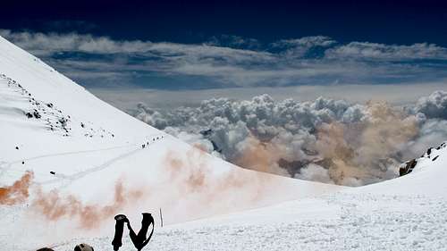 From the saddle Elbrus