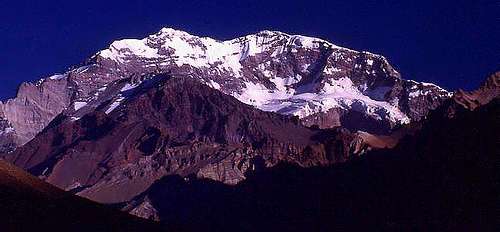 The South face of Aconcagua...