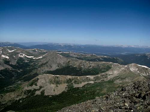 West from summit