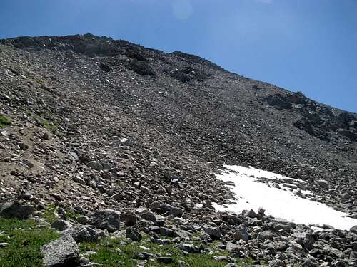 a large heap of talus