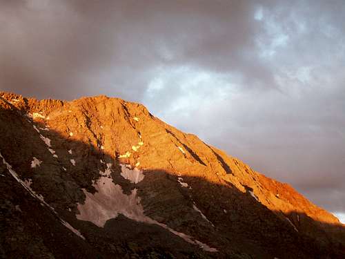 Under dark skies: El Diente, Mount Wilson, Wilson Peak