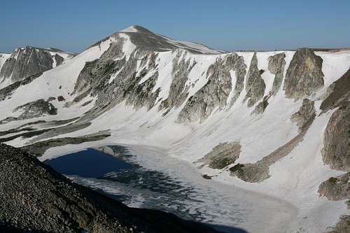 Medicine Bow Peak and South Gap Lake