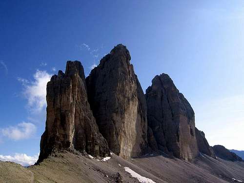 Tre Cime in the afternoon