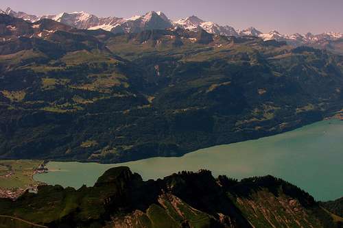 The chain of the Bernese Alps from Brienzer Rothorn