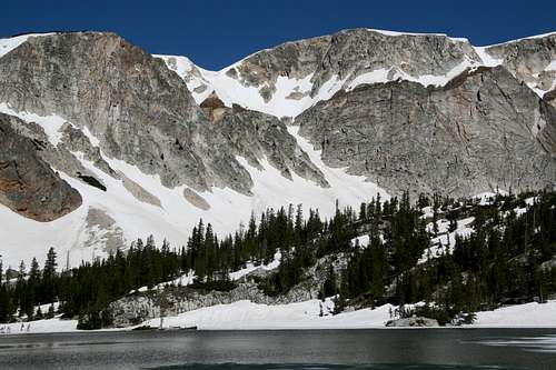 Pillar Buttress, Sundial Slab, Mirror Lake and Lookout Couloirs