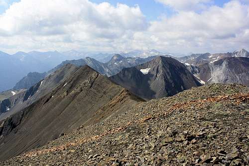 Looking south from the summit