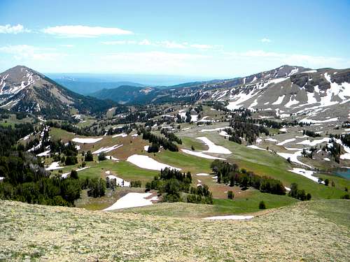 Targhee Basin from the South Point of Sheep Point