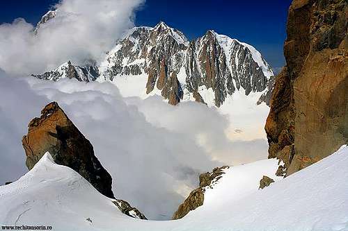 Mont Maudit and Mont Blanc Blanc de Tacul