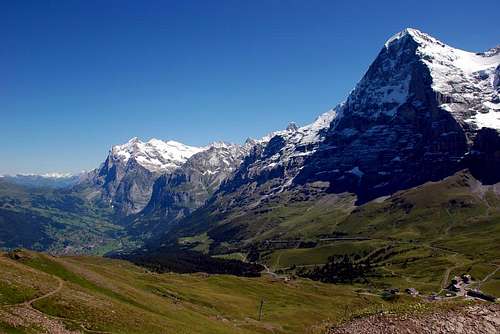 Wetterhorn and Eiger