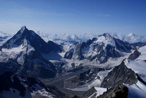 Matterhorn and D'Herens from D. Blanche