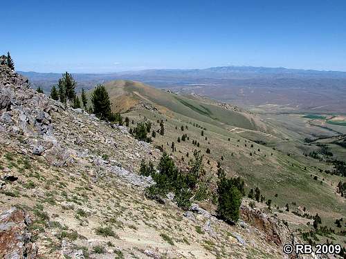 McAfee Peak route view