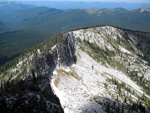 The North Ridge From the Summit