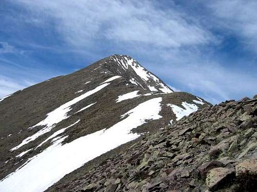 Horn Peak's summit from the...