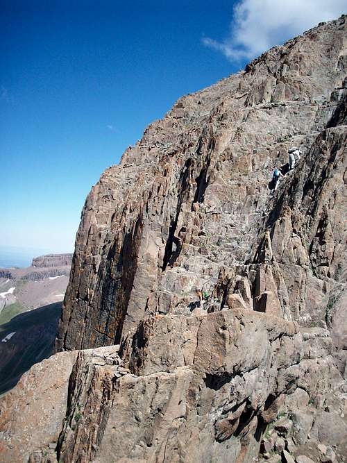 Descending Wetterhorn Peak