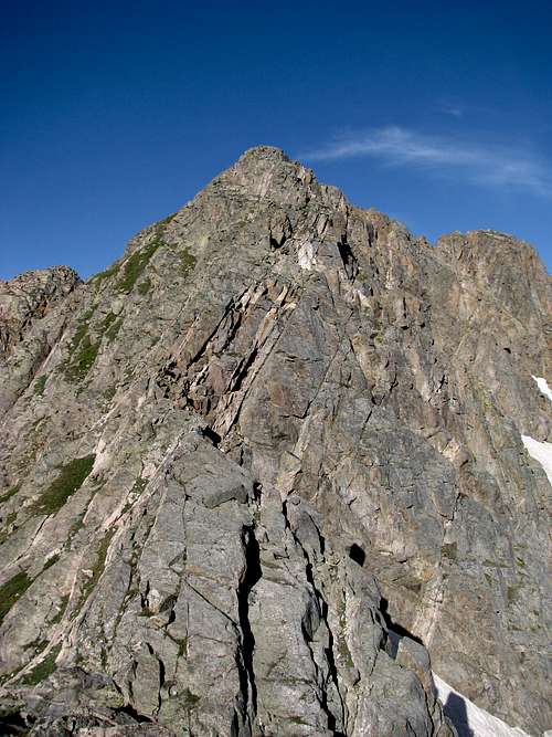 East Ridge Peak P  from Peak Q