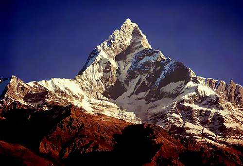 Machhapuchare in October 1979...