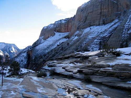 West Rim Trail in Winter