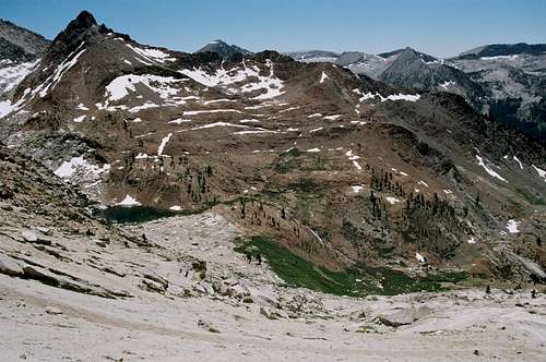 Mineral Peak and Lower Monarch Lake