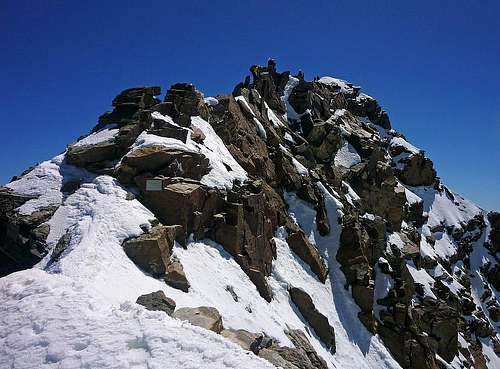 Summit ridge of Dufourspitze