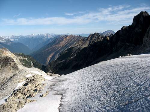 Looking NW at the Fremont Glacier