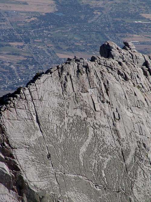 Lone Peak lonely climber_Utah