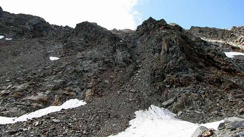 The route to the south ridge