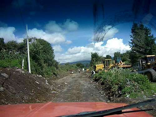 The road to Paso de Cortéz from San Nicolas los Ranchos