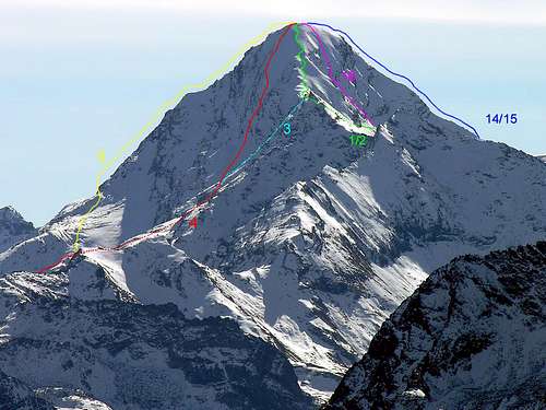 ALL THE ROUTES OF PUNTA TERSIVA (21) (Route)