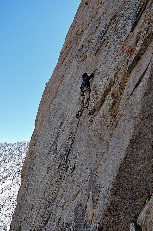 Climber on Coven, 11b