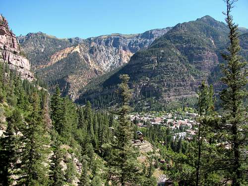 Ouray from Box Canyon