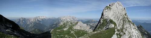 View to Italian Julian Alps